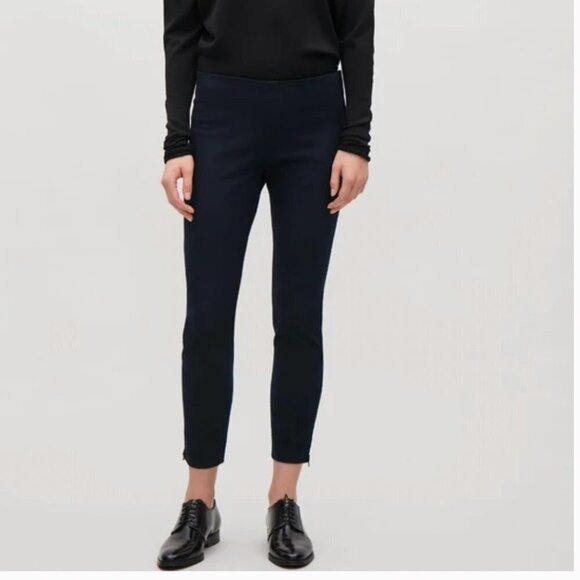 COS Slim-fit Pants With Ankle Zip Size 12 - Picture 1 of 15